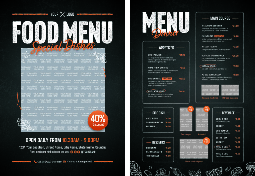 how to make a restaurant menu